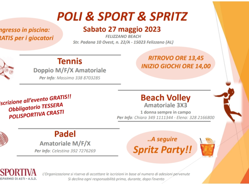 POLI & SPORT & SPRITZ - Tennis e Padel